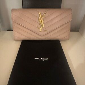 Saint Laurent rose antic Cassandre Wallet